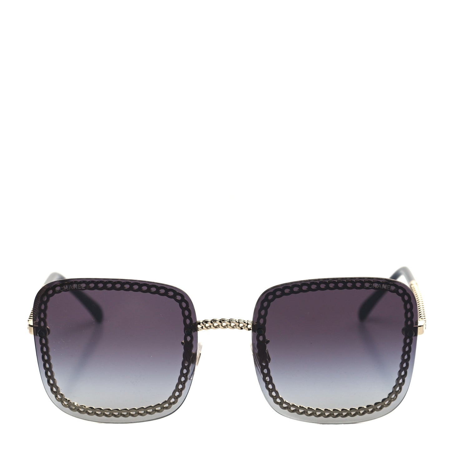 Chain Square Sunglasses 4244 Black