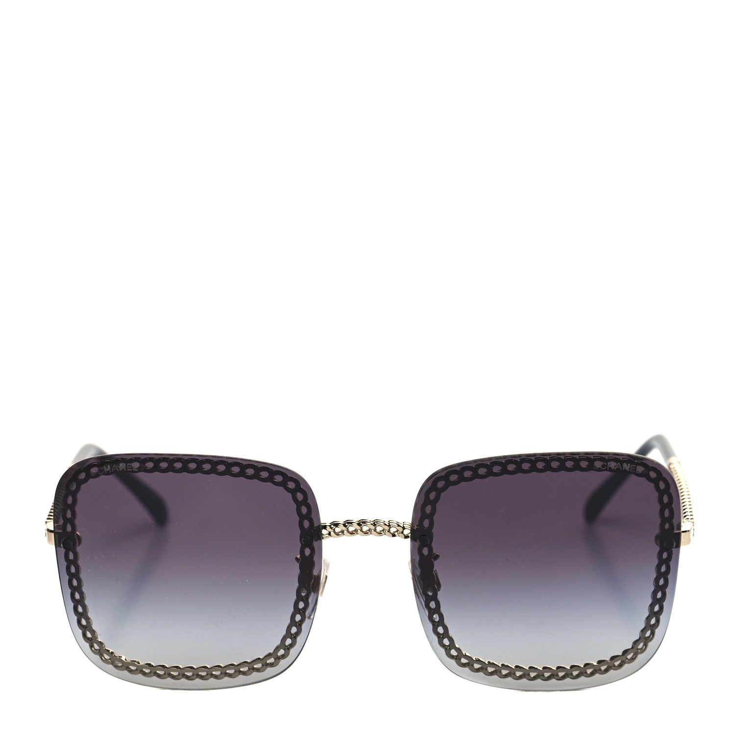 Chanel Chain Square Sunglasses 4244 Black 4 of 7