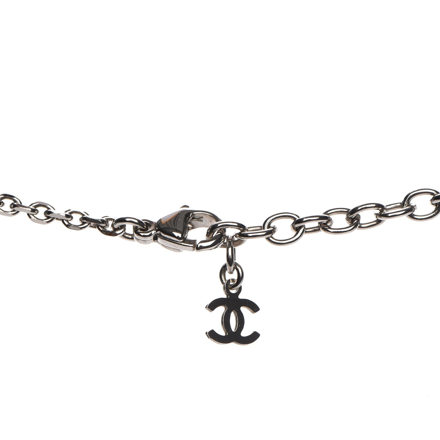 Chanel Crystal CC Square Pendant Necklace 6 of 6
