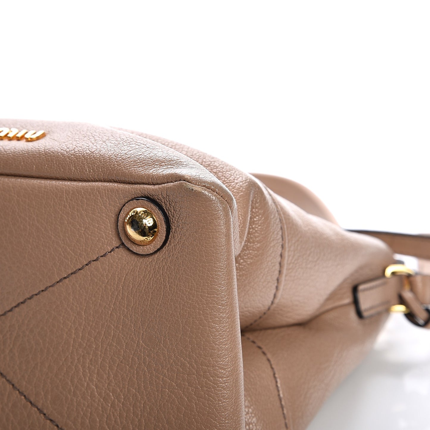 Goatskin Madras Shoulder Bag Cammeo