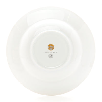 Hermes Porcelain Mosaique Au 24 Platine Soup Plate Set of 2 4 of 7