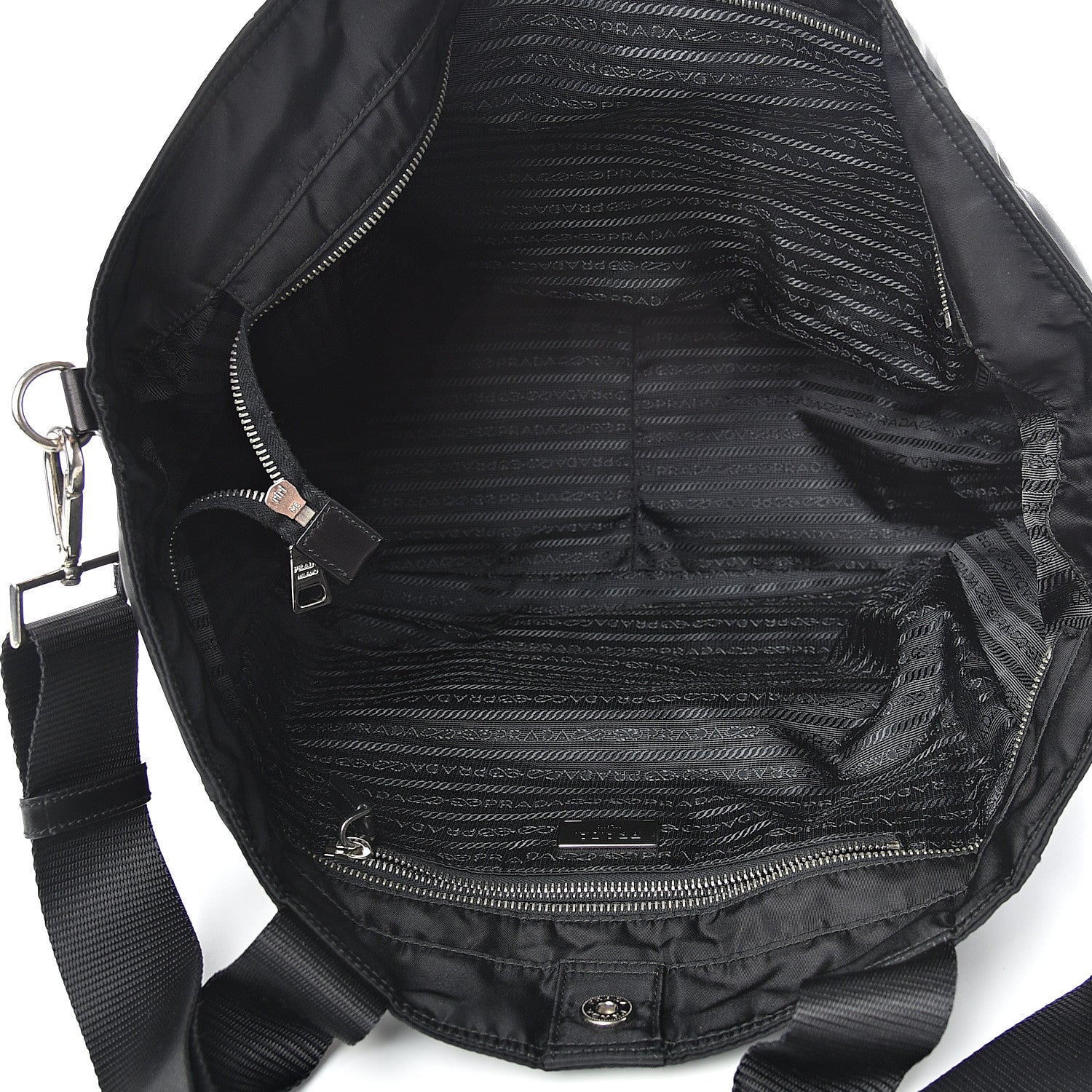 Prada Tessuto Nylon Tote Black 4 of 11