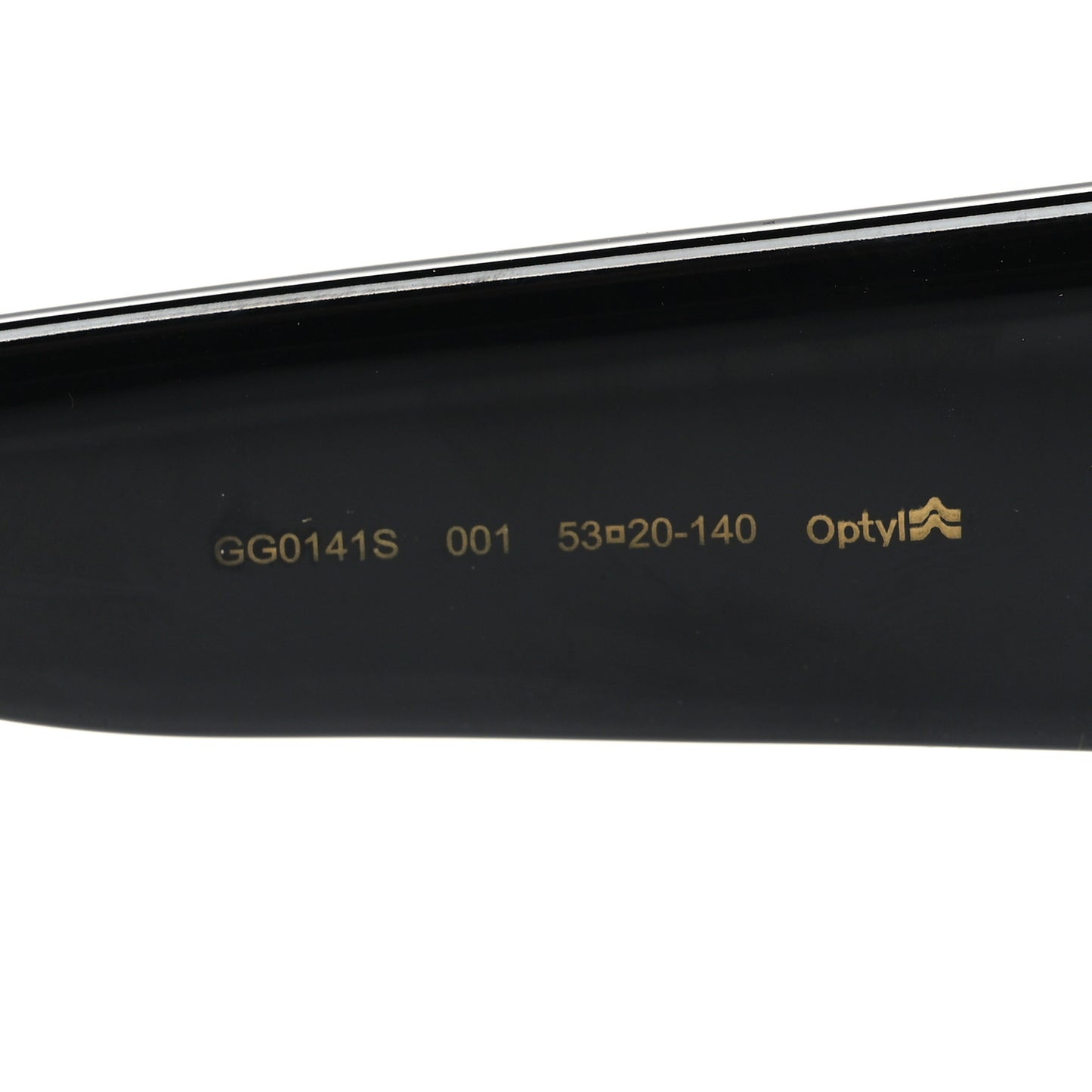Acetate Square Frame Sunglasses GG0141S Black
