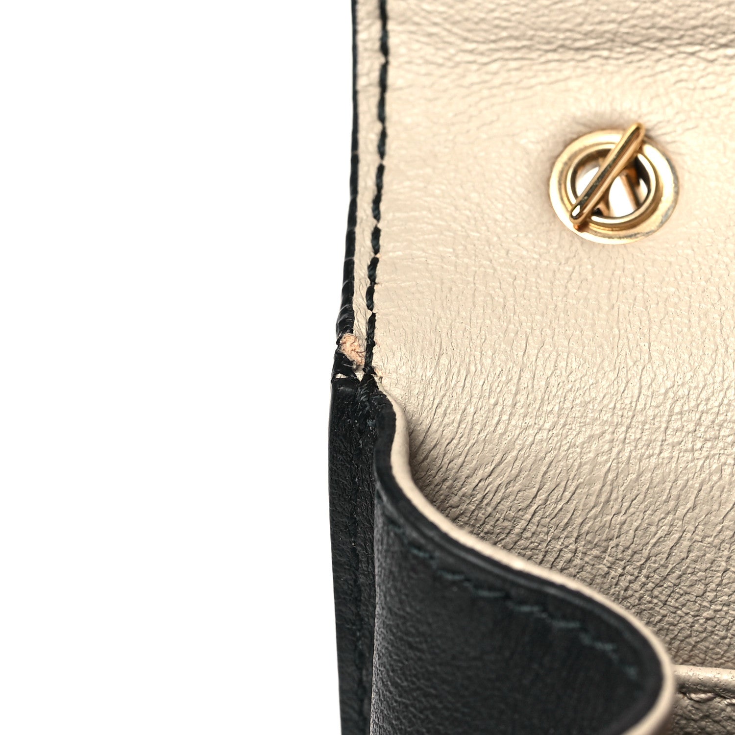 Salvatore Ferragamo Calfskin Gancini Chain Flap Bag Black 10 of 11