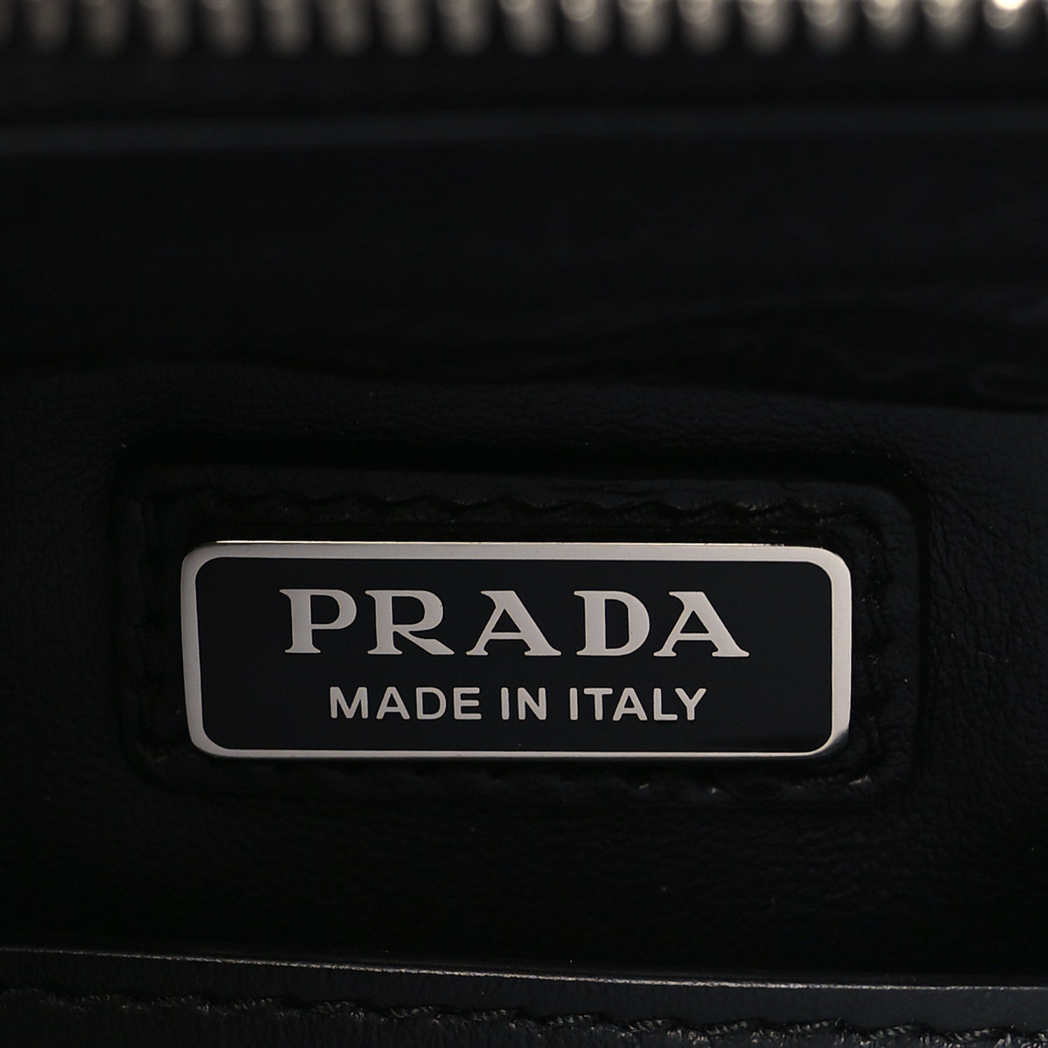 Prada Saffiano Travel Medium Brique Crossbody Bag Black 5 of 7