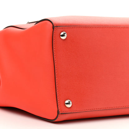 Fendi Vitello Elite Regular 2Jours Tote Papavero 9 of 13