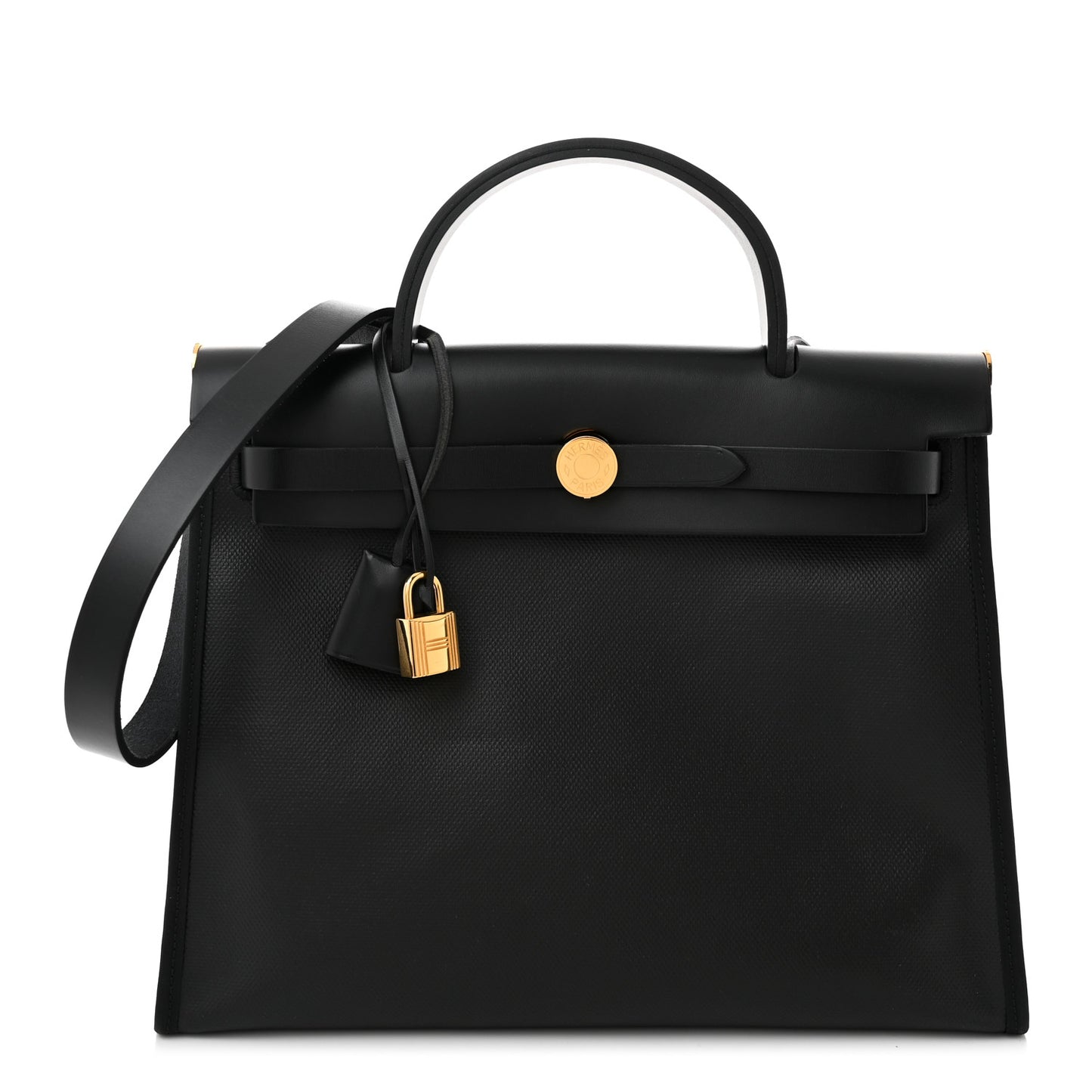 Toile H Berline Vache Hunter Herbag Zip PM 31 Black Ecru