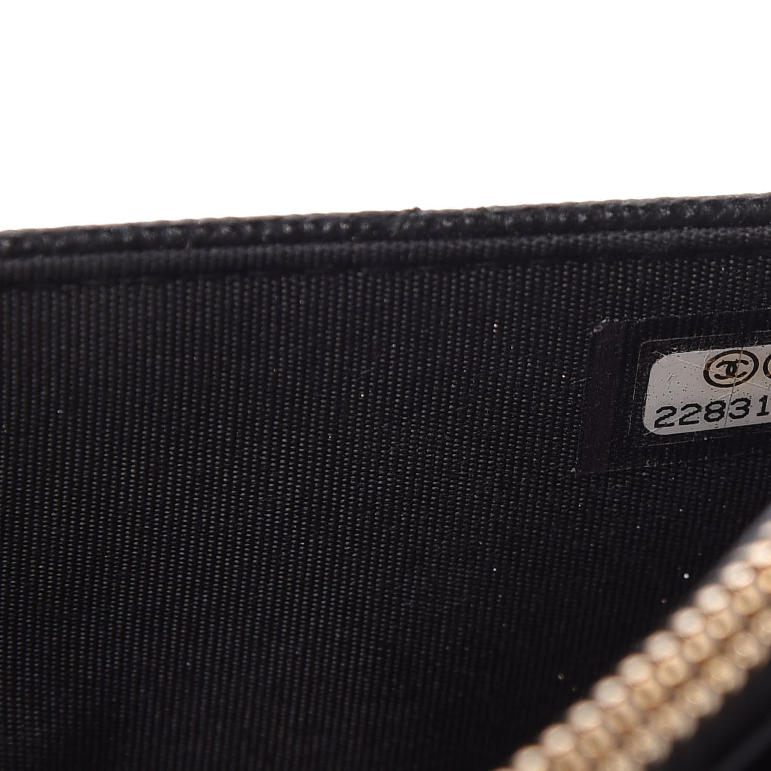 Chanel Caviar Quilted Golden Class Wallet On Chain WOC Black 10 of 12