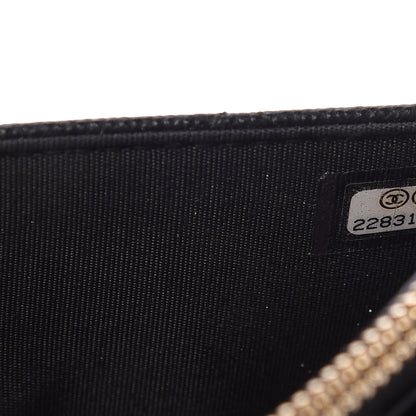 Chanel Caviar Quilted Golden Class Wallet On Chain WOC Black 10 of 12