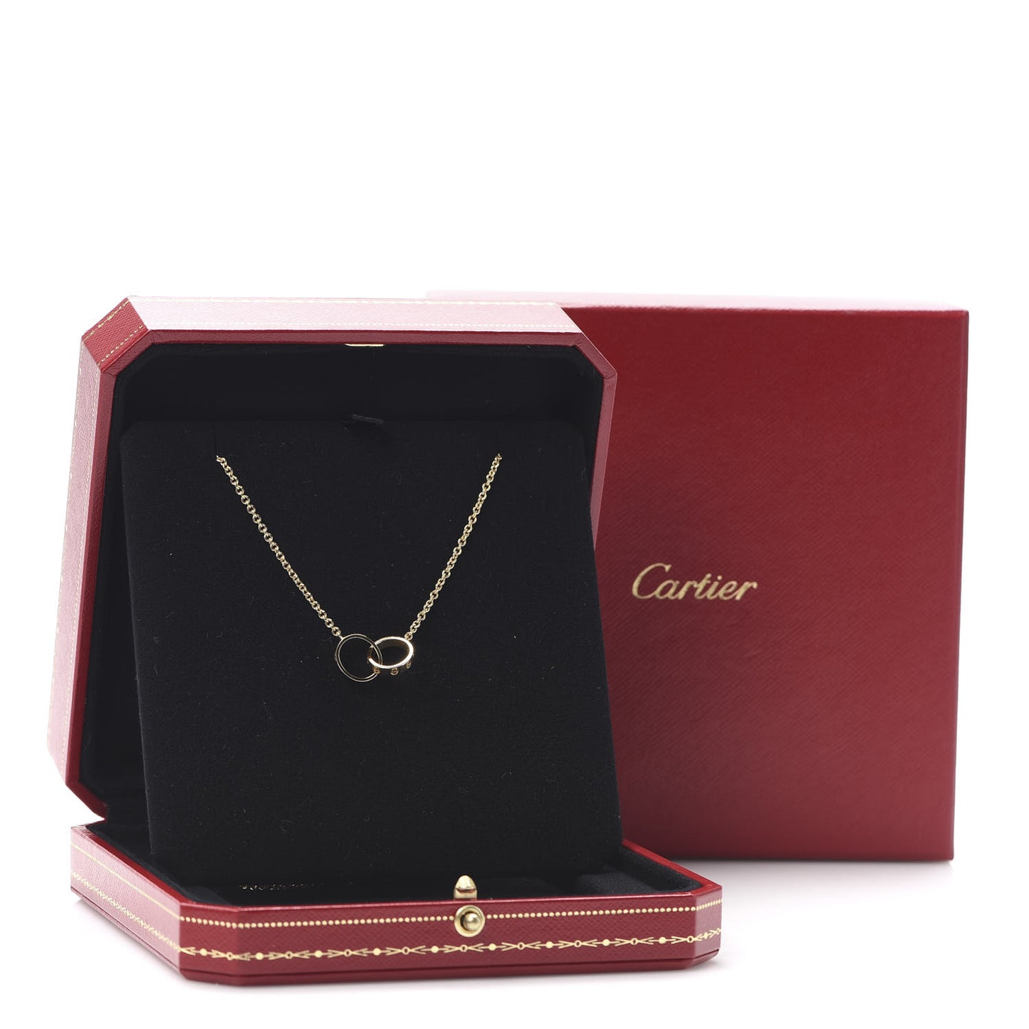 18K Yellow Gold Interlocking LOVE Necklace