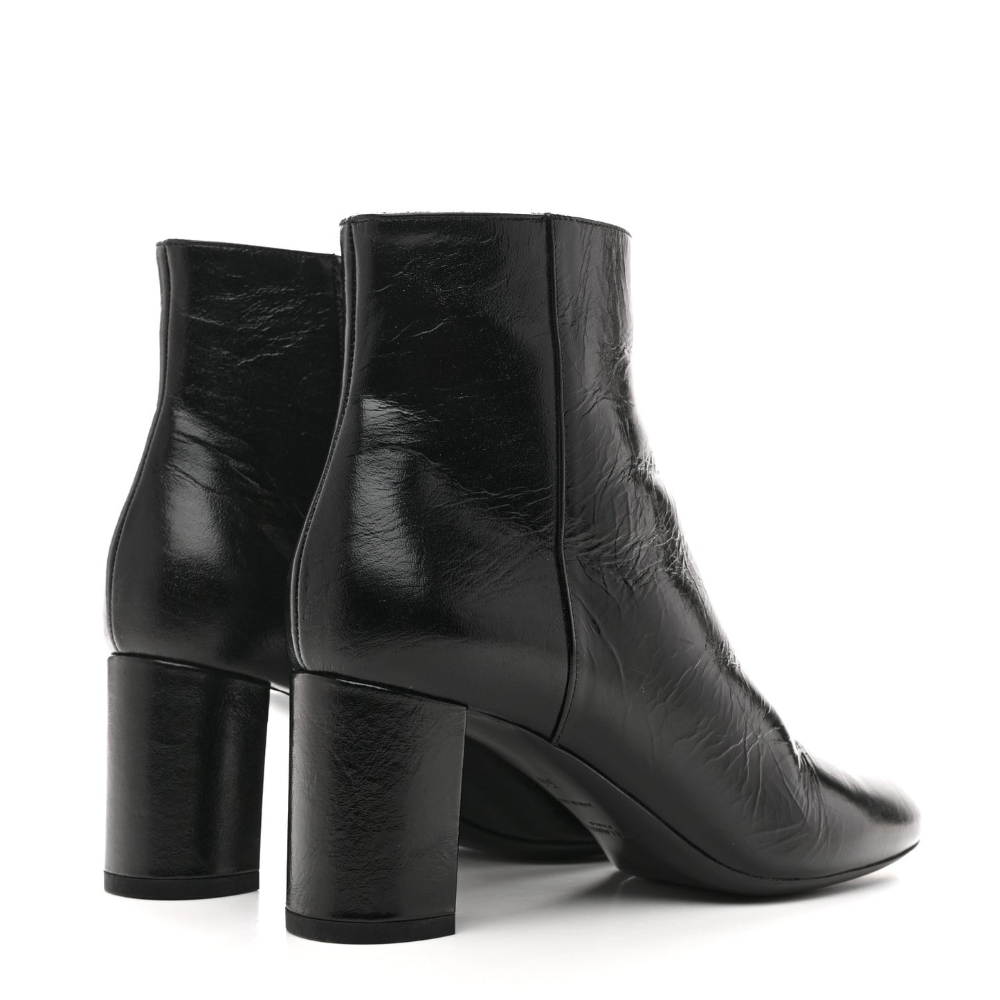 Calfskin Loulou 70 Uniform Ankle Boots 36 Black