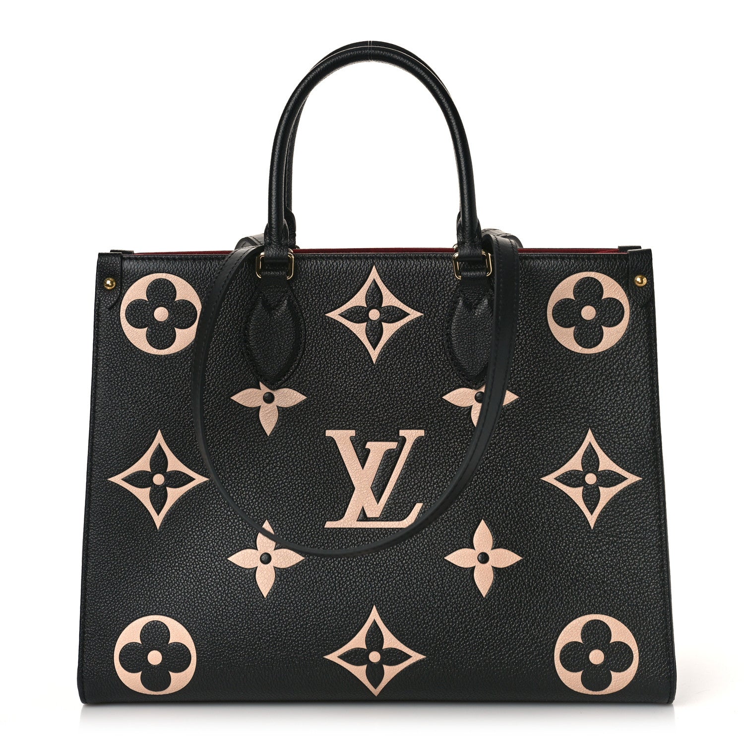 Louis Vuitton Empreinte Monogram Giant Onthego MM Black Beige 1 of 9