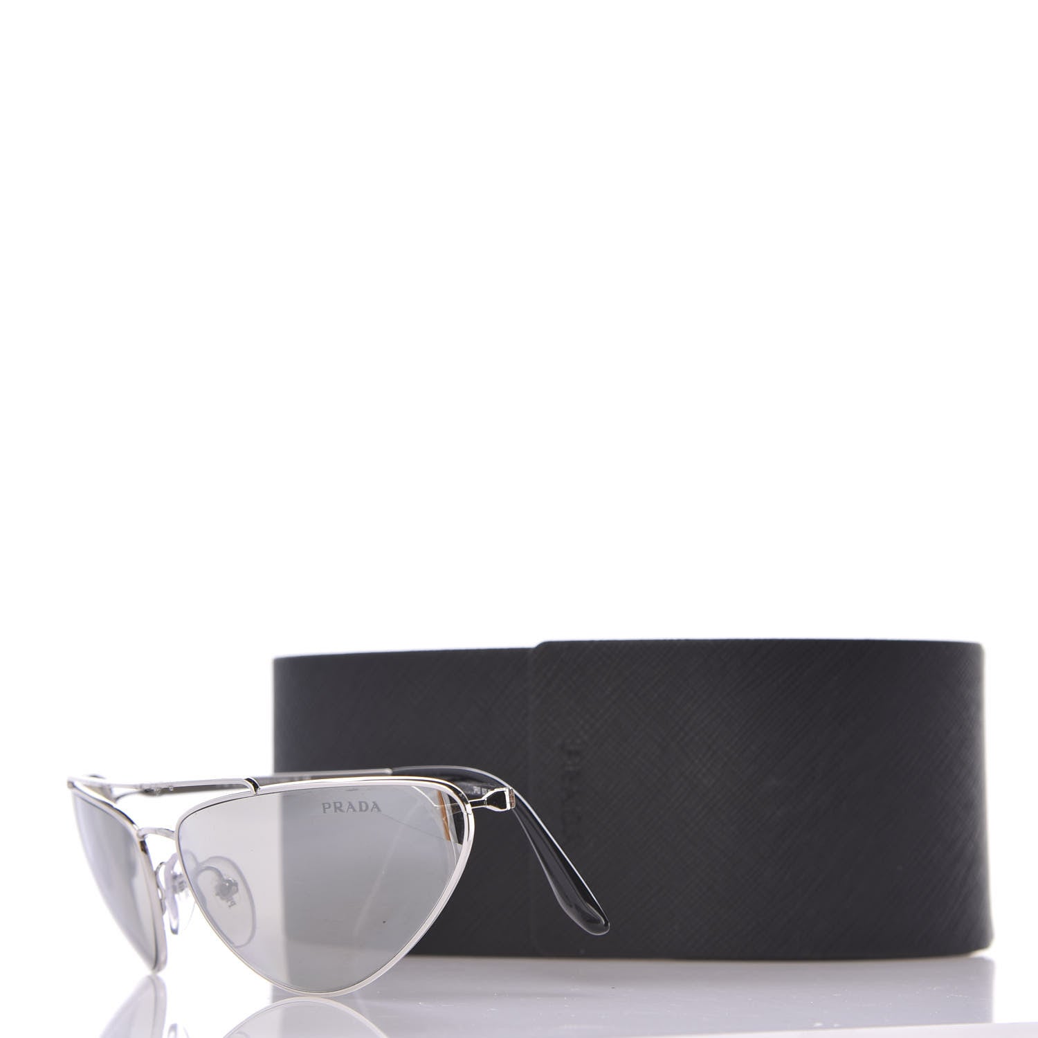 Prada Cat Eye Sunglasses SPR 62V Silver 7 of 7