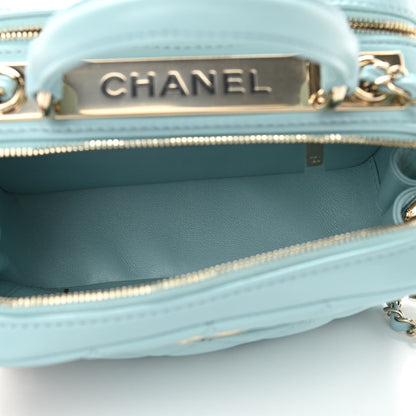 Chanel Lambskin Quilted Small Trendy CC Bowling Bag Light Blue 5 of 12