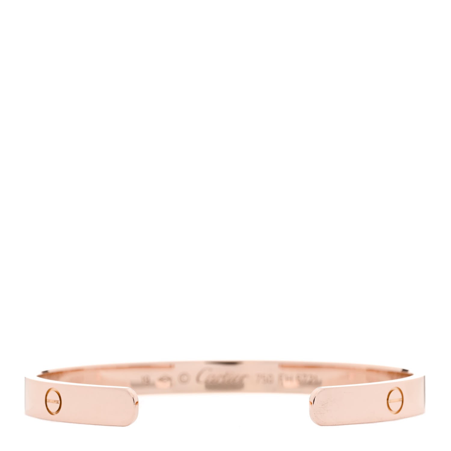 Cartier 18K Pink Gold LOVE Cuff Bracelet 19 2 of 4