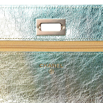 Chanel Metallic Goatskin Quilted 2.55 Reissue Wallet on Chain WOC Multicolor 8 of 12