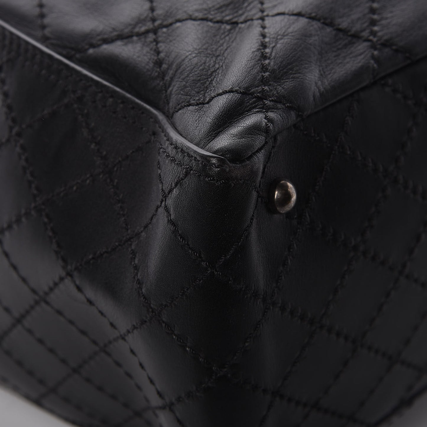 Calfskin CC Pocket Tote Black