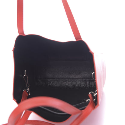 Balenciaga Smooth Calfskin Logo XXS Everyday Tote Vivid Red Black 6 of 12