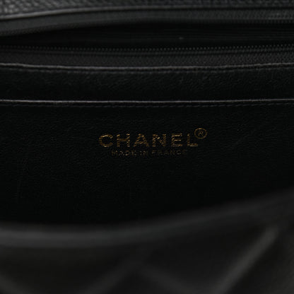 Chanel Caviar Quilted Jumbo Single Flap Black 6 of 10