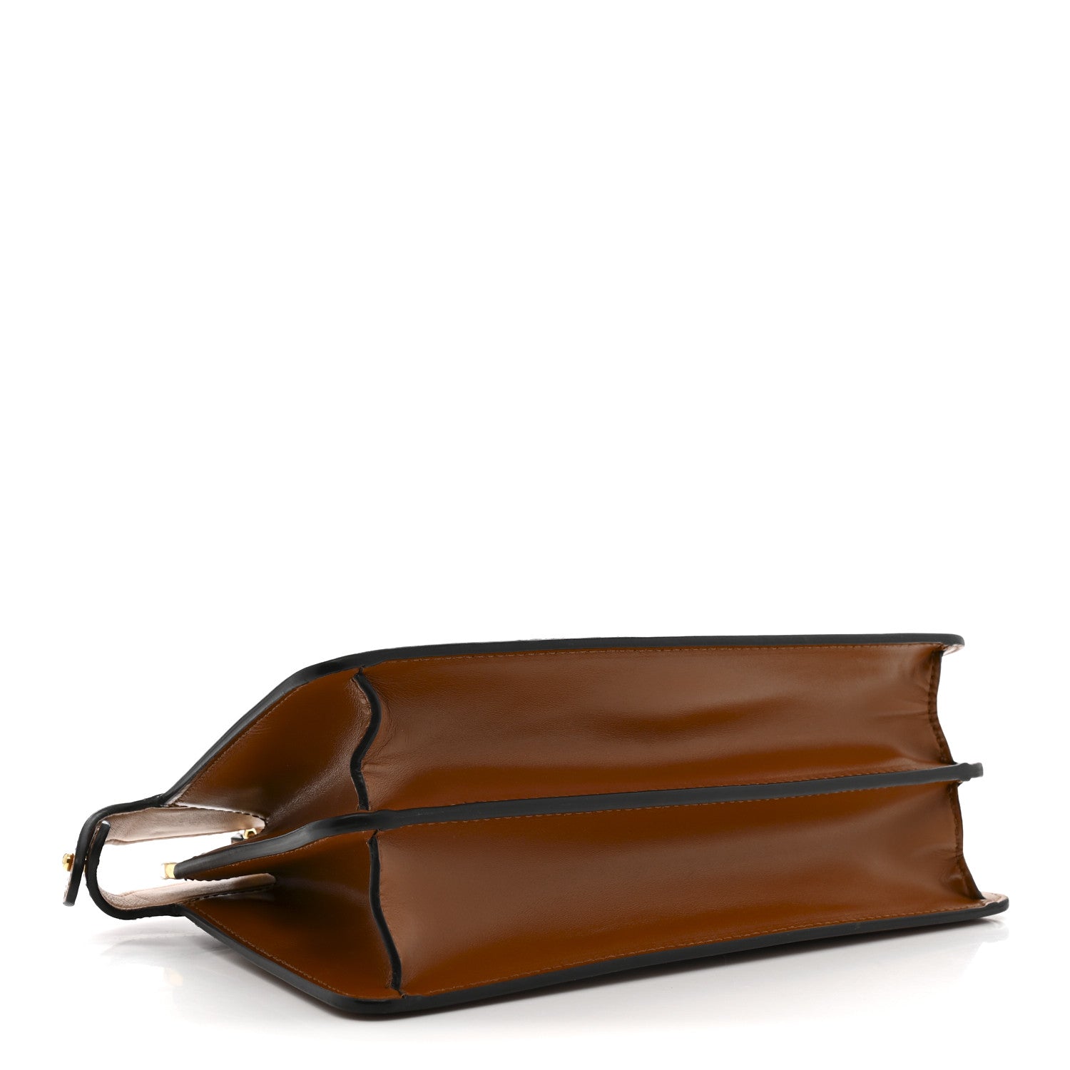 Fendi Vitello King Luxor Shiny Nappa Medium Peekaboo I SEE U East West Satchel Brandy Light Rose 4 of 20
