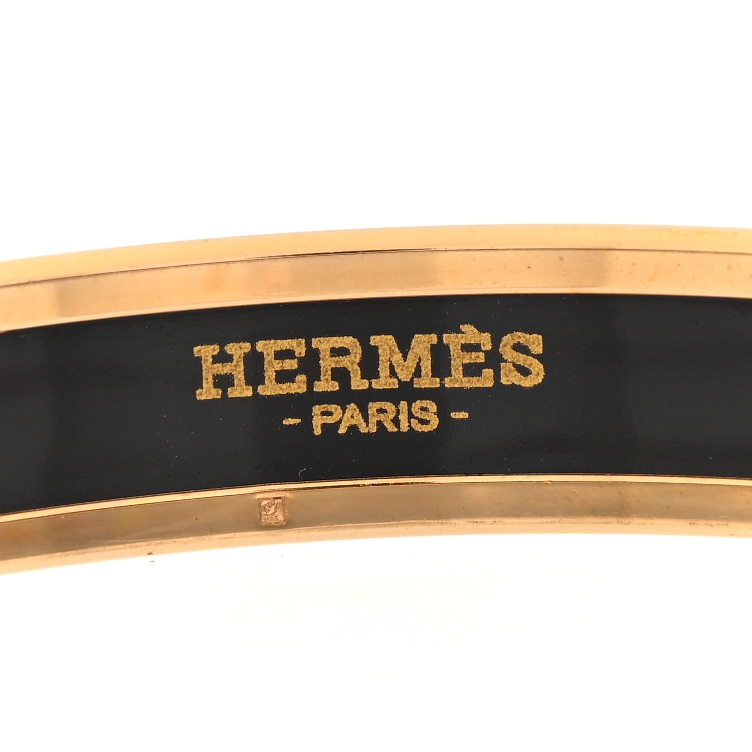 Hermes Enamel Narrow Printed Couvertures Et Tenues De Jour Bracelet 70 Patch Pannacotta 4 of 4