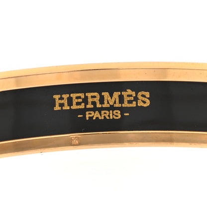 Hermes Enamel Narrow Printed Couvertures Et Tenues De Jour Bracelet 70 Patch Pannacotta 4 of 4