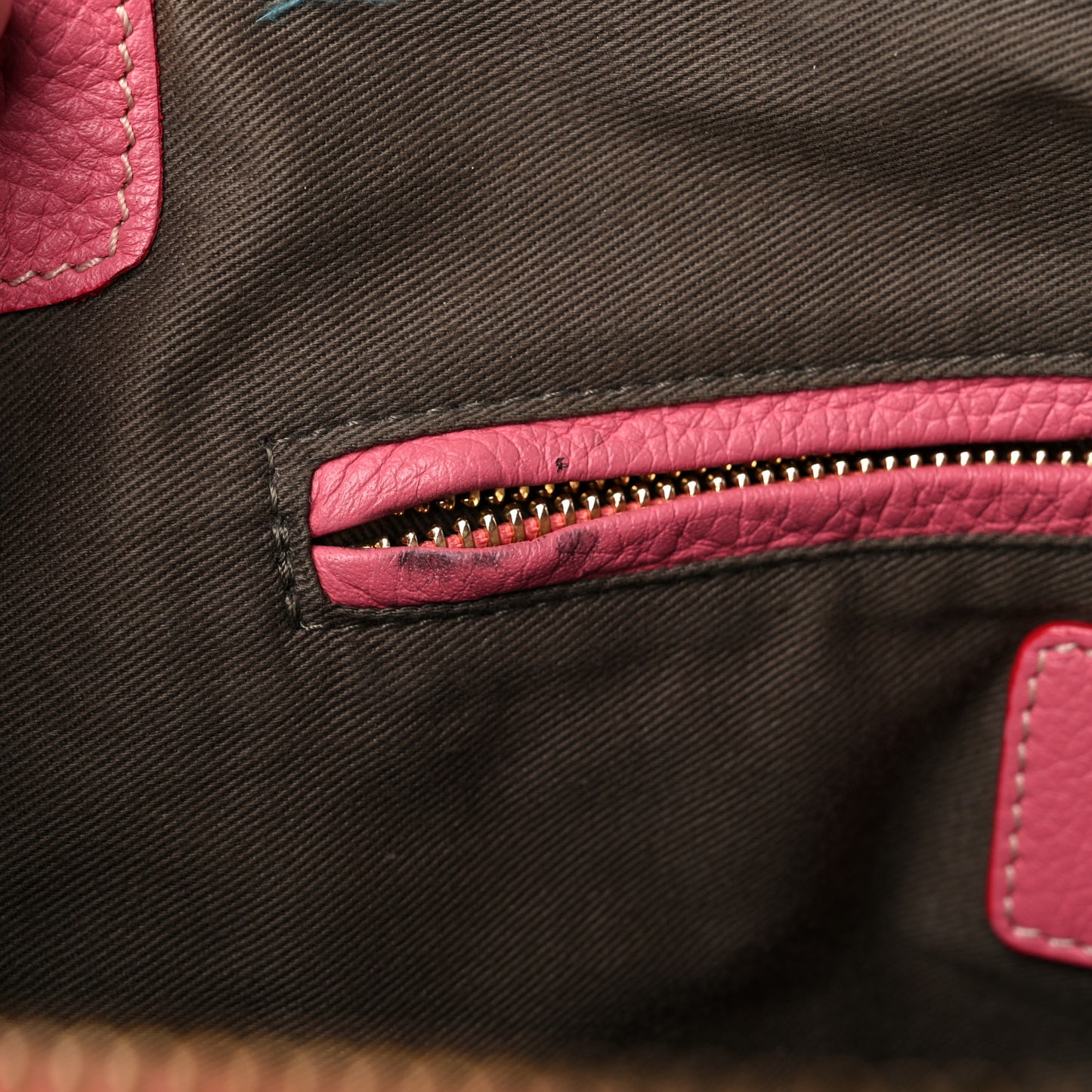 Calfskin Small Marcie Satchel Coral Pop