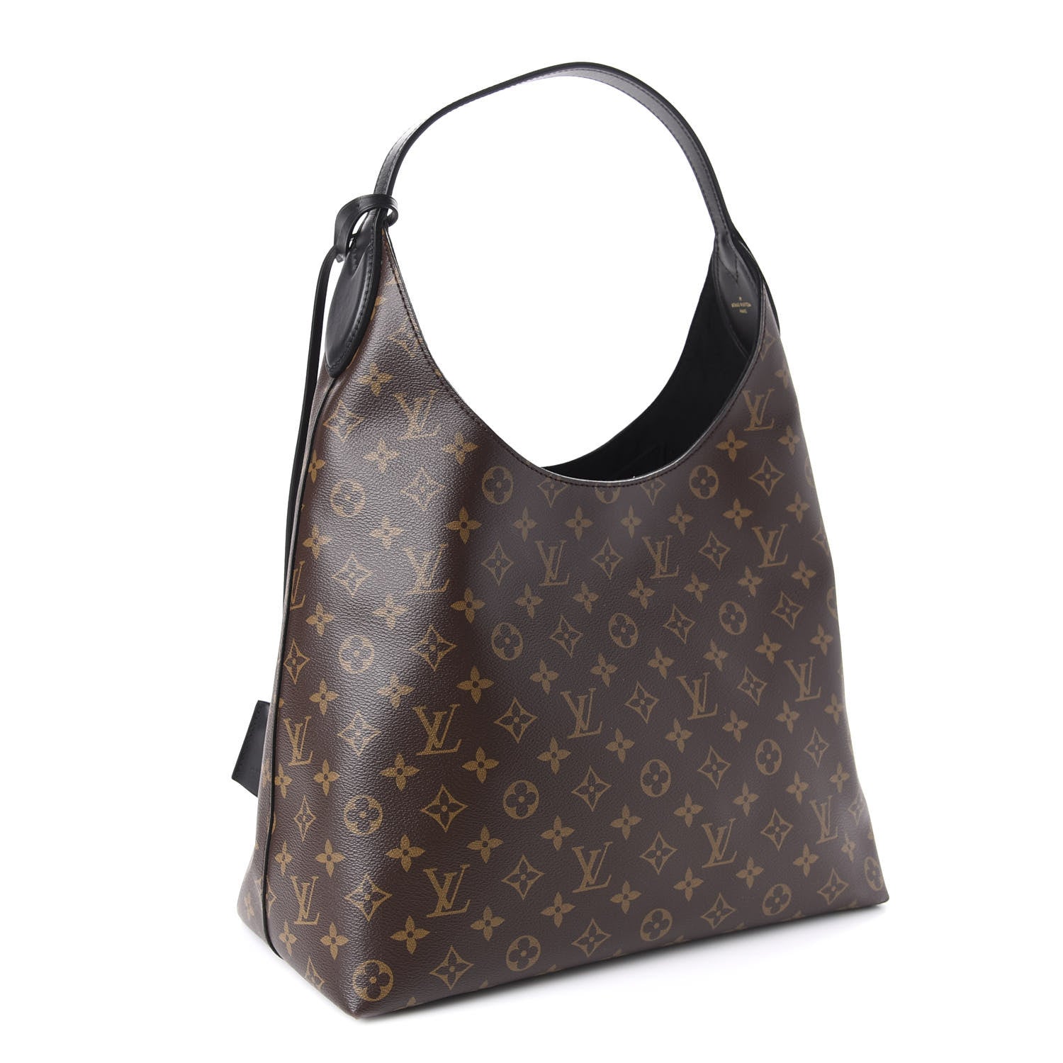 Louis Vuitton Monogram Flower Hobo Black 3 of 10
