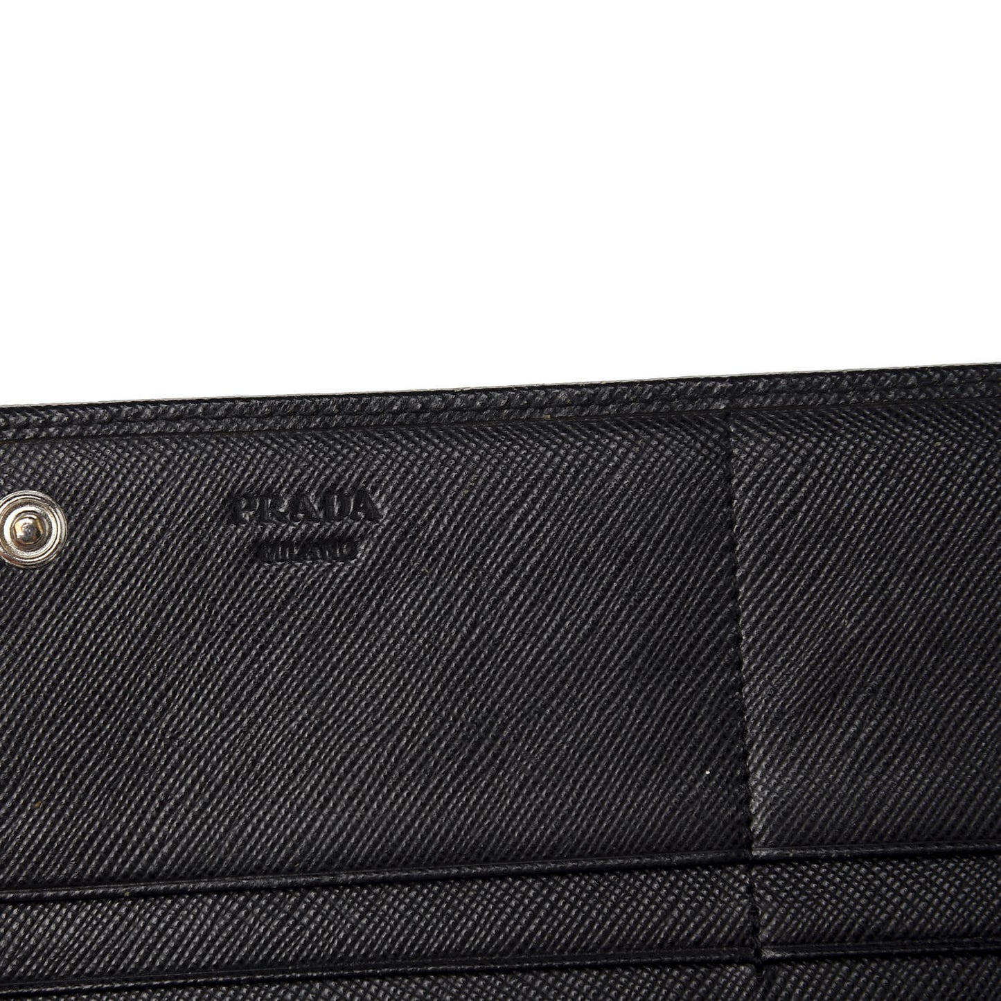 Saffiano Continental Flap Wallet Black