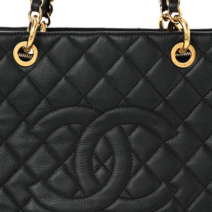 Chanel Caviar Quilted Grand Shopping Tote GST Black 8 of 11