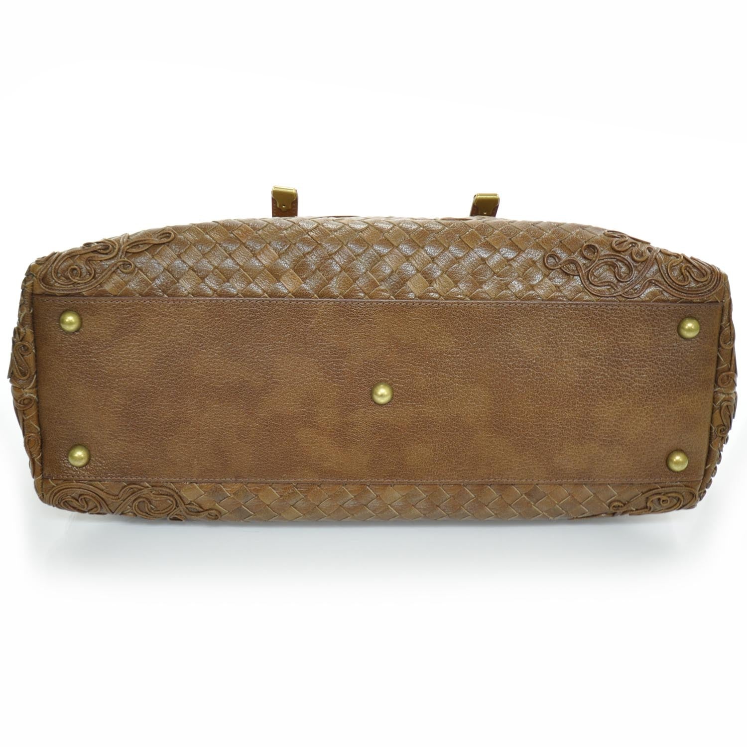 Bottega Veneta Woven Leather Cornely Tote Noce 4 of 10