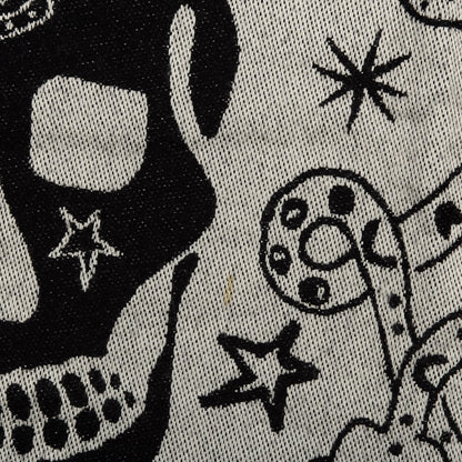Alexander McQueen Wool Skull Scarf Black 5 of 6