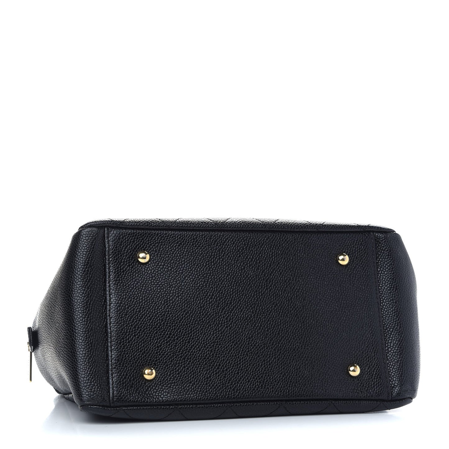 Caviar Quilted Petit Timeless Tote PTT Black