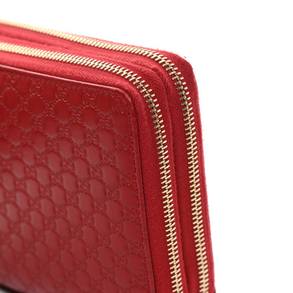 Gucci Microguccissima Zip Around Top Handle Travel Wallet Red 16 of 18