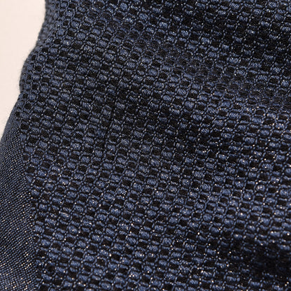 Chanel Cashmere Silk CC Fringe Scarf Blue 6 of 8