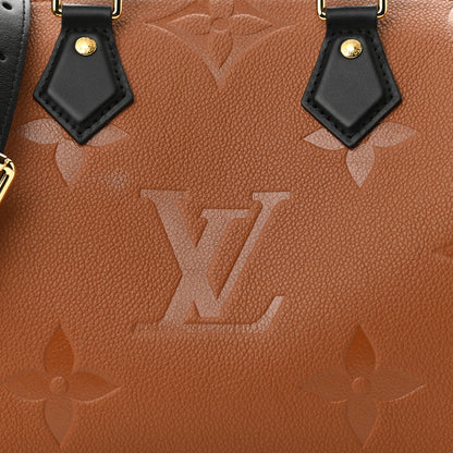 Louis Vuitton Empreinte Monogram Giant Wild At Heart Speedy Bandouliere 25 Caramel 7 of 9