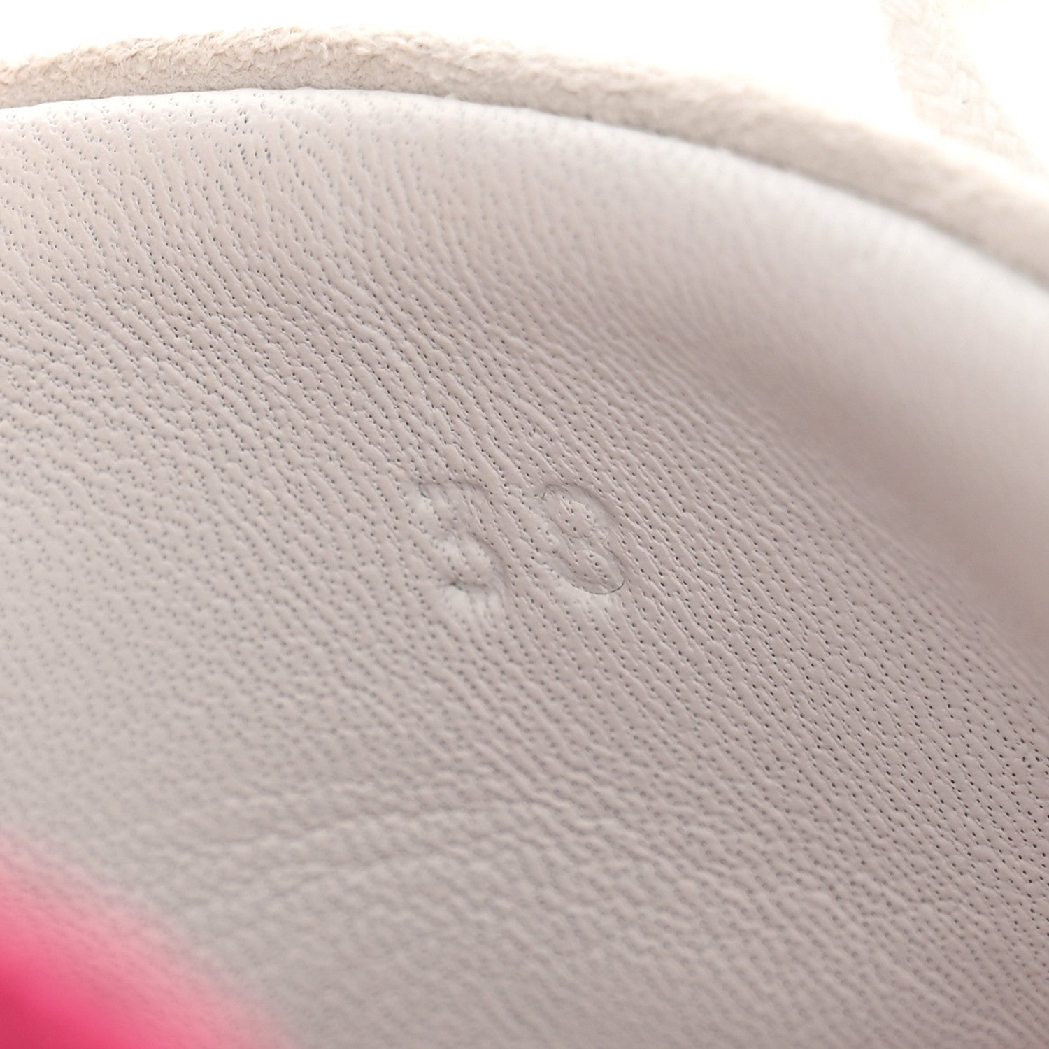 Hermes Air Mesh Suede Goatskin Bouncing Sneakers 38 39 Rose Vinicunca White 10 of 10