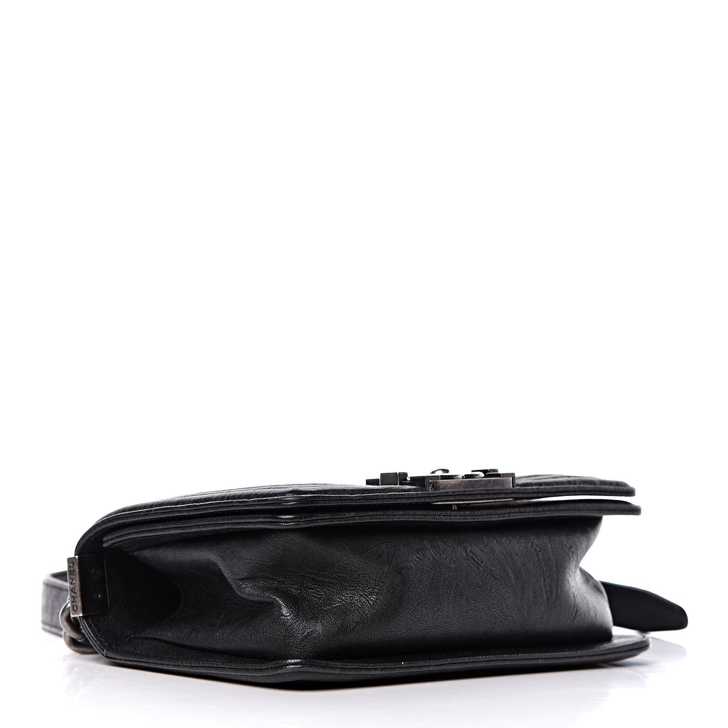 Chanel Crumpled Lambskin Small Studded Boy Flap Black 4 of 12