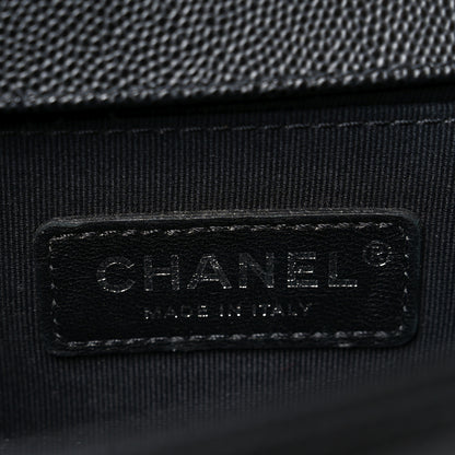 Chanel Caviar Quilted Medium Boy Flap Black 6 of 10