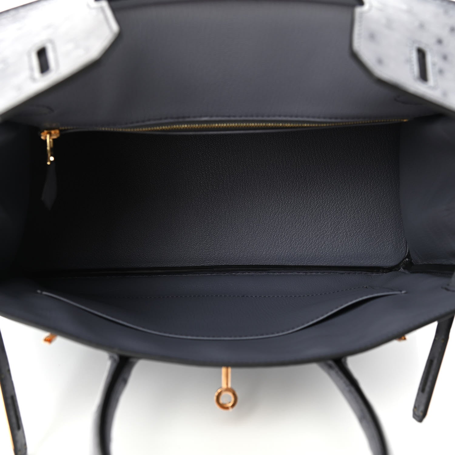 Hermes Ostrich Birkin 30 Gris Agate 4 of 10