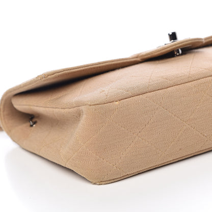 Chanel Jersey Quilted Jumbo Single Flap Beige 9 of 15