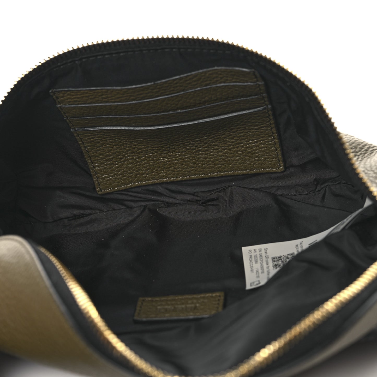 Grainy Calfskin Medea Belt Bag Khaki