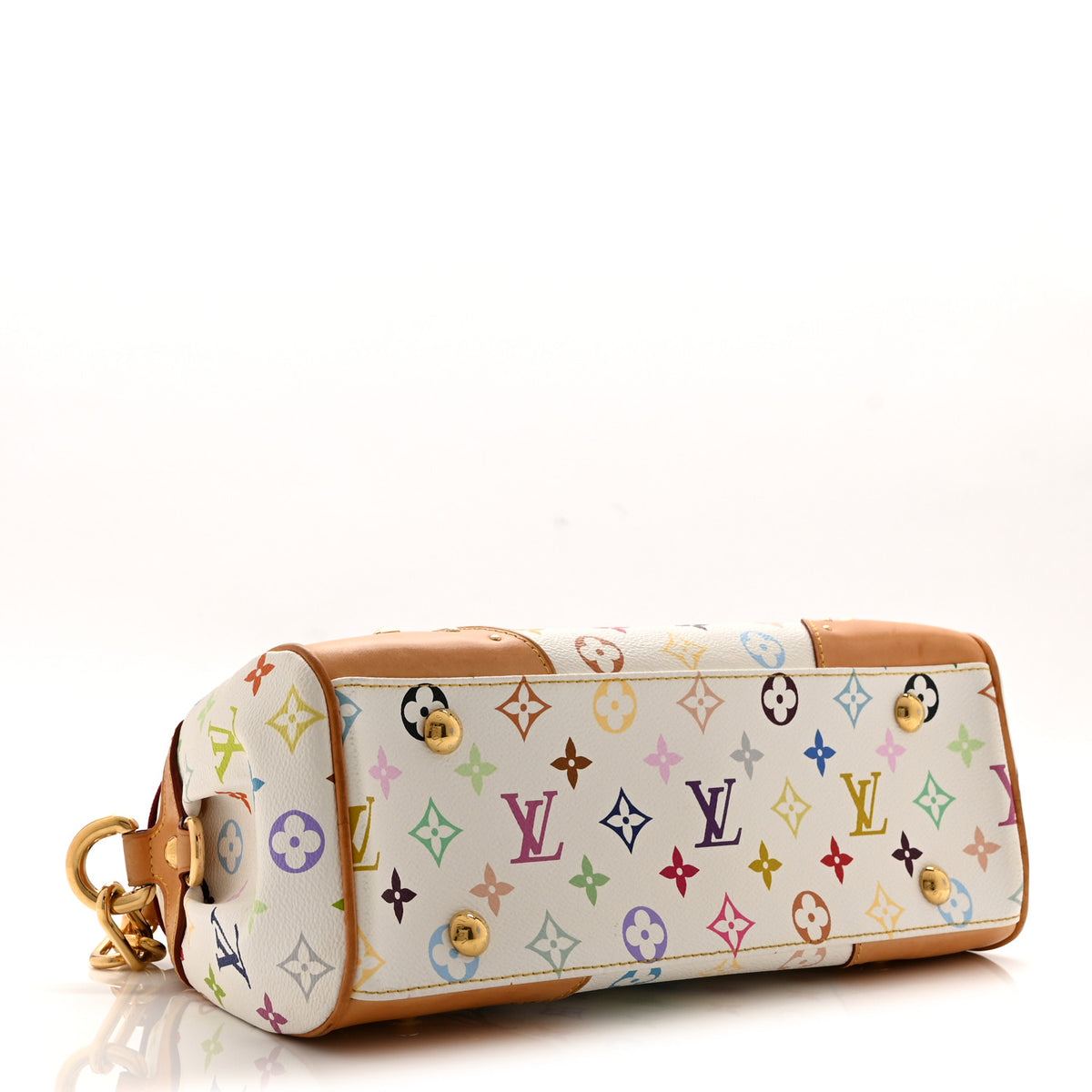 Louis Vuitton Monogram Multicolor Beverly MM White 4 of 10