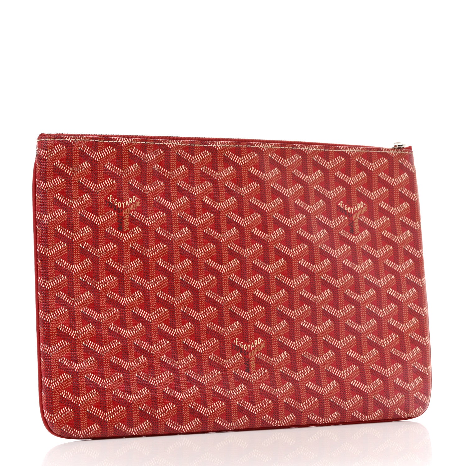 Goyard Goyardine Senat Pochette MM Red 3 of 9