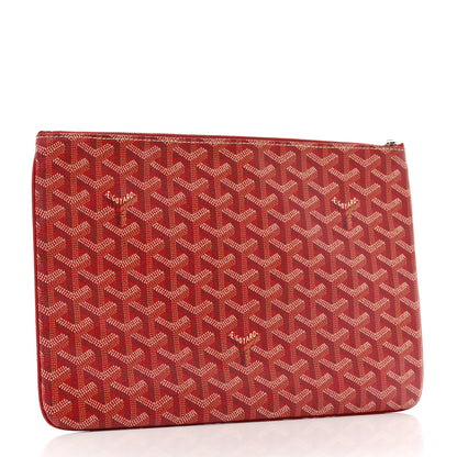Goyard Goyardine Senat Pochette MM Red 3 of 9