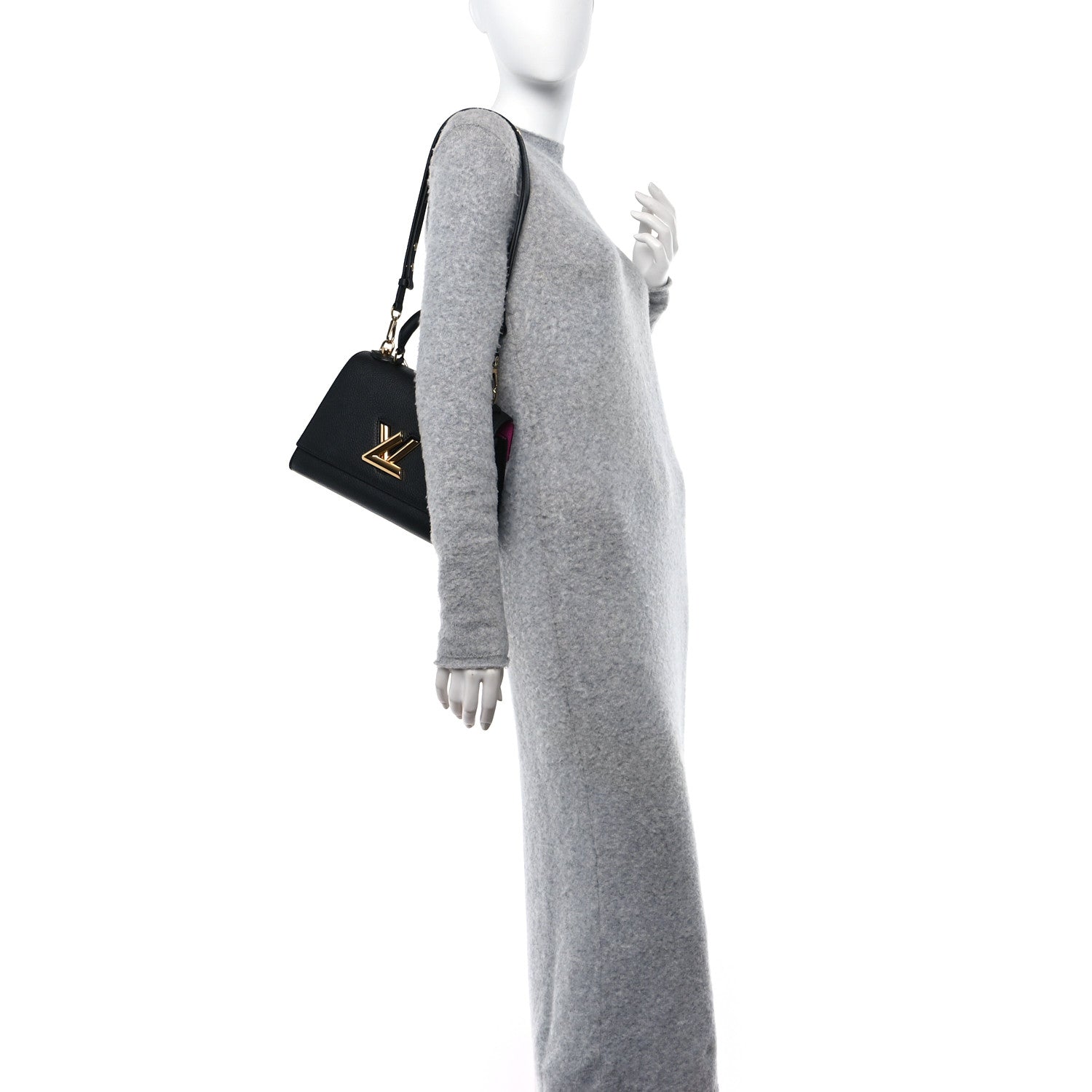 Louis Vuitton Taurillon Twist One Handle PM Black 3 of 10