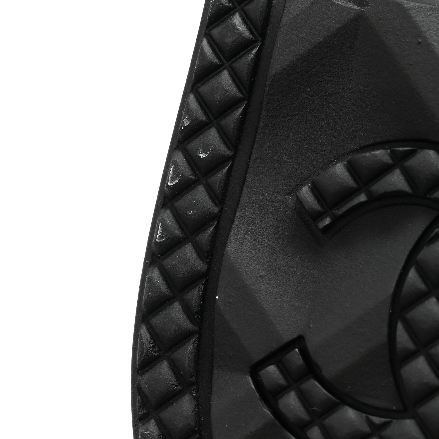 Chanel Rubber CC Print Boots 39 Black 10 of 10