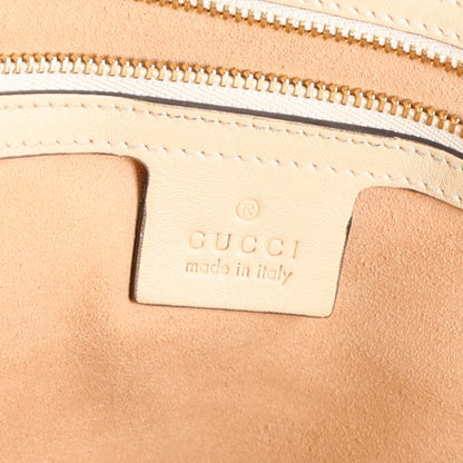 Gucci GG Supreme Monogram Medium Padlock Tote White 6 of 10