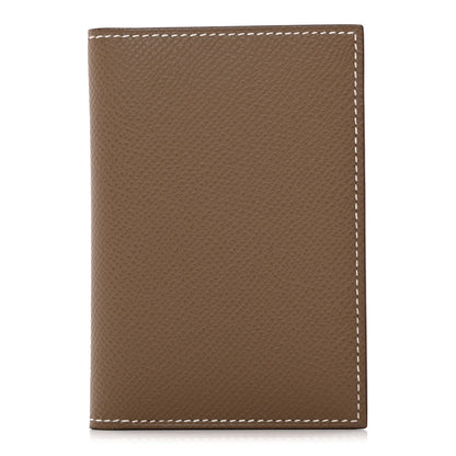 Hermes Epsom MC2 Euclide Card Holder Case Etoupe 1 of 8