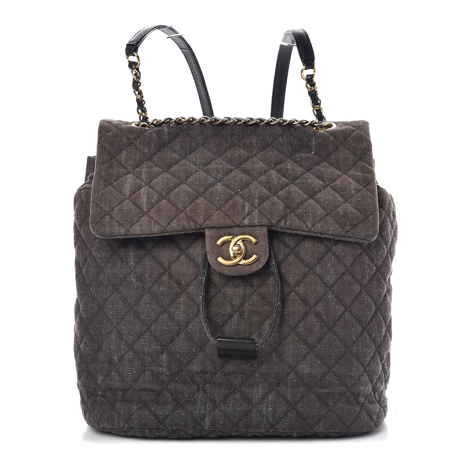 Chanel Washed Denim Quilted Large Urban Spirit Backpack Black 1 of 18